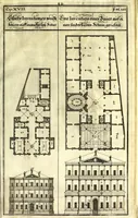An illustration from Die Baumeisterin Pallas, oder, Der in Teutschland erstandene Palladius : das ist, des vortrefflich-italiänischen Baumeisters Andreae Palladii ziven Bücher von der Bau-Kunst ... : ins Teutsche nach dem Italiänischen übersetzet, mit nothwendigen additionibus und notis, auch dazu gehörigen Figuren erbaulich ausgerüstet, und zum erstenmal an den Tag gegeben (1698)
