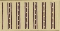 An illustration from Die Biezenfarbstoffe der Fabriken vorm. Friedr. Bayer & Co., Elberfeld, auf dem Gebiet der Fruckerei und Färberei (1901)