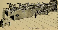 An illustration from Die Biezenfarbstoffe der Fabriken vorm. Friedr. Bayer & Co., Elberfeld, auf dem Gebiet der Fruckerei und Färberei (1901)