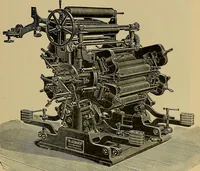 An illustration from Die Biezenfarbstoffe der Fabriken vorm. Friedr. Bayer & Co., Elberfeld, auf dem Gebiet der Fruckerei und Färberei (1901)