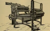 An illustration from Die Biezenfarbstoffe der Fabriken vorm. Friedr. Bayer & Co., Elberfeld, auf dem Gebiet der Fruckerei und Färberei (1901)