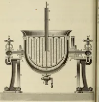 An illustration from Die Bleicherei, Druckerei, Färberei und Appretur der baumwollenen Gewebe : ein praktisches Handbuch für Chemiker, Coloristen, Techniker, Leiter von Fabriken, Studirende der Chemie auf Universitäten, polytechnischen Hochschulen und anderen Anstalten, zum praktischen Gebrauche und zum Selbstunterricht (1883)