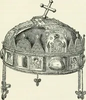 An illustration from Die byzantinischen Zellenschmelze der Sammlung Alex. von Swenigorodskoï und das darüber veröffentlichte Prachtwerk. Archäologisch-kunstgeschichtliche Studie (1896)