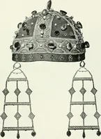 An illustration from Die byzantinischen Zellenschmelze der Sammlung Alex. von Swenigorodskoï und das darüber veröffentlichte Prachtwerk. Archäologisch-kunstgeschichtliche Studie (1896)