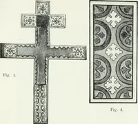 An illustration from Die byzantinischen Zellenschmelze der Sammlung Alex. von Swenigorodskoï und das darüber veröffentlichte Prachtwerk. Archäologisch-kunstgeschichtliche Studie (1896)
