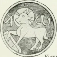 An illustration from Die byzantinischen Zellenschmelze der Sammlung Alex. von Swenigorodskoï und das darüber veröffentlichte Prachtwerk. Archäologisch-kunstgeschichtliche Studie (1896)