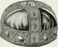 An illustration from Die byzantinischen Zellenschmelze der Sammlung Alex. von Swenigorodskoï und das darüber veröffentlichte Prachtwerk. Archäologisch-kunstgeschichtliche Studie (1896)