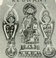 An illustration from Die byzantinischen Zellenschmelze der Sammlung Alex. von Swenigorodskoï und das darüber veröffentlichte Prachtwerk. Archäologisch-kunstgeschichtliche Studie (1896)