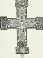 An illustration from Die byzantinischen Zellenschmelze der Sammlung Alex. von Swenigorodskoï und das darüber veröffentlichte Prachtwerk. Archäologisch-kunstgeschichtliche Studie (1896)