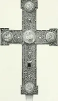 An illustration from Die byzantinischen Zellenschmelze der Sammlung Alex. von Swenigorodskoï und das darüber veröffentlichte Prachtwerk. Archäologisch-kunstgeschichtliche Studie (1896)