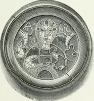 An illustration from Die byzantinischen Zellenschmelze der Sammlung Alex. von Swenigorodskoï und das darüber veröffentlichte Prachtwerk. Archäologisch-kunstgeschichtliche Studie (1896)