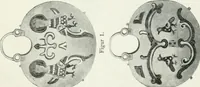 An illustration from Die byzantinischen Zellenschmelze der Sammlung Alex. von Swenigorodskoï und das darüber veröffentlichte Prachtwerk. Archäologisch-kunstgeschichtliche Studie (1896)