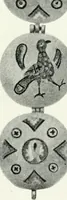 An illustration from Die byzantinischen Zellenschmelze der Sammlung Alex. von Swenigorodskoï und das darüber veröffentlichte Prachtwerk. Archäologisch-kunstgeschichtliche Studie (1896)