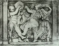 An illustration from Die entwickelung des putto in der plastik der frührenaissance (1898)