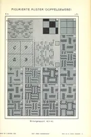 An illustration from Die färbige Gewebemusterung : ein Lehrgang, Gewebe durch 2-6 färbige Anordnung der Ketten- und Schussfäden zu figurieren (1907)