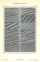 An illustration from Die färbige Gewebemusterung : ein Lehrgang, Gewebe durch 2-6 färbige Anordnung der Ketten- und Schussfäden zu figurieren (1907)
