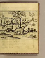 An illustration from Die fünffte kurtze wunderbare Beschreibung, dess Goldreichen Königreichs Guianae in America oder newen Welt, vnter der Linea Aequinoctiali gelegen: so neulich Anno 1594. 1595. vnd 1596. von dem wolgebornen Herrn, Herrn Walthero Ralegh einem englischen Ritter, besucht worden: : erstlich auss befehl seiner Gnaden in zweyen Büchlein beschrieben, darauss Jodocus Hondius, eine schöne Landt Tafel, mit einer niderländischen Erklärung gemacht. Jetzt aber ins Hochteutsch gebracht, vnd auss vnterschiedlichen Authoribus erkläret (1612)