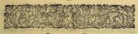 An illustration from Die fünffte kurtze wunderbare Beschreibung, dess Goldreichen Königreichs Guianae in America oder newen Welt, vnter der Linea Aequinoctiali gelegen: so neulich Anno 1594. 1595. vnd 1596. von dem wolgebornen Herrn, Herrn Walthero Ralegh einem englischen Ritter, besucht worden: : erstlich auss befehl seiner Gnaden in zweyen Büchlein beschrieben, darauss Jodocus Hondius, eine schöne Landt Tafel, mit einer niderländischen Erklärung gemacht. Jetzt aber ins Hochteutsch gebracht, vnd auss vnterschiedlichen Authoribus erkläret (1612)