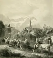 An illustration from Die Gallerien von München : eine Stahlstichsammlung der vorsüglichsten Gemälde der Königl. Pinakothek, der Herzogl. Leuchtenberg'schen und Schleissheimer Gallerien (1856)