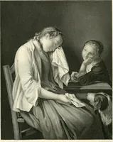 An illustration from Die Gallerien von München : eine Stahlstichsammlung der vorsüglichsten Gemälde der Königl. Pinakothek, der Herzogl. Leuchtenberg'schen und Schleissheimer Gallerien (1856)