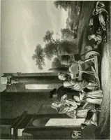An illustration from Die Gallerien von München : eine Stahlstichsammlung der vorsüglichsten Gemälde der Königl. Pinakothek, der Herzogl. Leuchtenberg'schen und Schleissheimer Gallerien (1856)