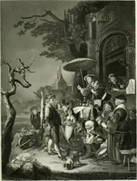 An illustration from Die Gallerien von München : eine Stahlstichsammlung der vorsüglichsten Gemälde der Königl. Pinakothek, der Herzogl. Leuchtenberg'schen und Schleissheimer Gallerien (1856)