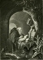 An illustration from Die Gallerien von München : eine Stahlstichsammlung der vorsüglichsten Gemälde der Königl. Pinakothek, der Herzogl. Leuchtenberg'schen und Schleissheimer Gallerien (1856)