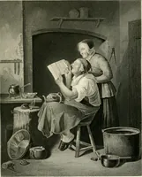 An illustration from Die Gallerien von München : eine Stahlstichsammlung der vorsüglichsten Gemälde der Königl. Pinakothek, der Herzogl. Leuchtenberg'schen und Schleissheimer Gallerien (1856)