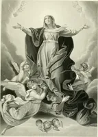 An illustration from Die Gallerien von München : eine Stahlstichsammlung der vorsüglichsten Gemälde der Königl. Pinakothek, der Herzogl. Leuchtenberg'schen und Schleissheimer Gallerien (1856)