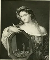 An illustration from Die Gallerien von München : eine Stahlstichsammlung der vorsüglichsten Gemälde der Königl. Pinakothek, der Herzogl. Leuchtenberg'schen und Schleissheimer Gallerien (1856)