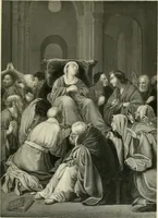 An illustration from Die Gallerien von München : eine Stahlstichsammlung der vorsüglichsten Gemälde der Königl. Pinakothek, der Herzogl. Leuchtenberg'schen und Schleissheimer Gallerien (1856)