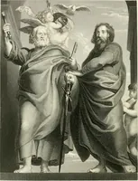 An illustration from Die Gallerien von München : eine Stahlstichsammlung der vorsüglichsten Gemälde der Königl. Pinakothek, der Herzogl. Leuchtenberg'schen und Schleissheimer Gallerien (1856)