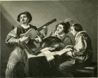 An illustration from Die Gallerien von München : eine Stahlstichsammlung der vorsüglichsten Gemälde der Königl. Pinakothek, der Herzogl. Leuchtenberg'schen und Schleissheimer Gallerien (1856)