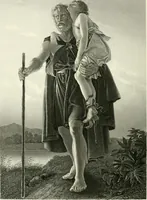 An illustration from Die Gallerien von München : eine Stahlstichsammlung der vorsüglichsten Gemälde der Königl. Pinakothek, der Herzogl. Leuchtenberg'schen und Schleissheimer Gallerien (1856)