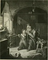 An illustration from Die Gallerien von München : eine Stahlstichsammlung der vorsüglichsten Gemälde der Königl. Pinakothek, der Herzogl. Leuchtenberg'schen und Schleissheimer Gallerien (1856)