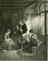 An illustration from Die Gallerien von München : eine Stahlstichsammlung der vorsüglichsten Gemälde der Königl. Pinakothek, der Herzogl. Leuchtenberg'schen und Schleissheimer Gallerien (1856)