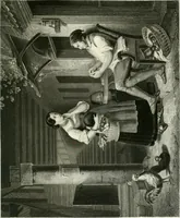 An illustration from Die Gallerien von München : eine Stahlstichsammlung der vorsüglichsten Gemälde der Königl. Pinakothek, der Herzogl. Leuchtenberg'schen und Schleissheimer Gallerien (1856)