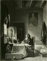 An illustration from Die Gallerien von München : eine Stahlstichsammlung der vorsüglichsten Gemälde der Königl. Pinakothek, der Herzogl. Leuchtenberg'schen und Schleissheimer Gallerien (1856)
