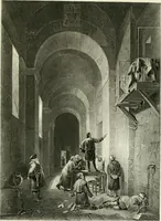 An illustration from Die Gallerien von München : eine Stahlstichsammlung der vorsüglichsten Gemälde der Königl. Pinakothek, der Herzogl. Leuchtenberg'schen und Schleissheimer Gallerien (1856)