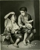 An illustration from Die Gallerien von München : eine Stahlstichsammlung der vorsüglichsten Gemälde der Königl. Pinakothek, der Herzogl. Leuchtenberg'schen und Schleissheimer Gallerien (1856)