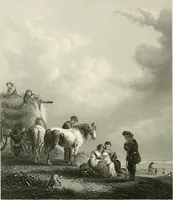 An illustration from Die Gallerien von München : eine Stahlstichsammlung der vorsüglichsten Gemälde der Königl. Pinakothek, der Herzogl. Leuchtenberg'schen und Schleissheimer Gallerien (1856)