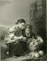 An illustration from Die Gallerien von München : eine Stahlstichsammlung der vorsüglichsten Gemälde der Königl. Pinakothek, der Herzogl. Leuchtenberg'schen und Schleissheimer Gallerien (1856)