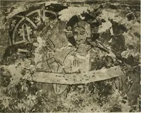 An illustration from Die hochromanische Wandmalerei in Regensburg (1920)