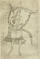 An illustration from Die hochromanische Wandmalerei in Regensburg (1920)