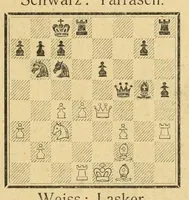 Picture 1 of 13 from Die hypermoderne schachpartie; ein schachlehr- und lese-buch, zugleich eine sammlung von 150 schönen meisterpartien aus den jahren 1914-1924 (1924), leaf 49