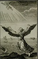 An illustration from Die ihren Gott liebende Seele, vorgestellt in den Sinnbildern des Hermanni Hugonis über seine Pia desideria, und des Ottonis Vaenii, über die Liebe Gottes, mit neuen Kupffern und Versen, welche zielen auf das innere Christenthum, aus dem Frantzösischen ins Teutsche übersetzt (1743)