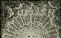 An illustration from Die ihren Gott liebende Seele, vorgestellt in den Sinnbildern des Hermanni Hugonis über seine Pia desideria, und des Ottonis Vaenii, über die Liebe Gottes, mit neuen Kupffern und Versen, welche zielen auf das innere Christenthum, aus dem Frantzösischen ins Teutsche übersetzt (1743)
