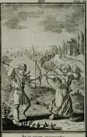 An illustration from Die ihren Gott liebende Seele, vorgestellt in den Sinnbildern des Hermanni Hugonis über seine Pia desideria, und des Ottonis Vaenii, über die Liebe Gottes, mit neuen Kupffern und Versen, welche zielen auf das innere Christenthum, aus dem Frantzösischen ins Teutsche übersetzt (1743)