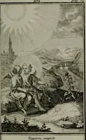An illustration from Die ihren Gott liebende Seele, vorgestellt in den Sinnbildern des Hermanni Hugonis über seine Pia desideria, und des Ottonis Vaenii, über die Liebe Gottes, mit neuen Kupffern und Versen, welche zielen auf das innere Christenthum, aus dem Frantzösischen ins Teutsche übersetzt (1743)