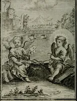 An illustration from Die ihren Gott liebende Seele, vorgestellt in den Sinnbildern des Hermanni Hugonis über seine Pia desideria, und des Ottonis Vaenii, über die Liebe Gottes, mit neuen Kupffern und Versen, welche zielen auf das innere Christenthum, aus dem Frantzösischen ins Teutsche übersetzt (1743)